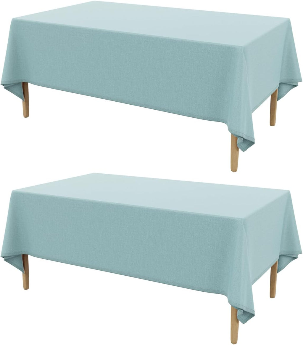 Rectangle Waterproof Textured Polyester Tablecloth