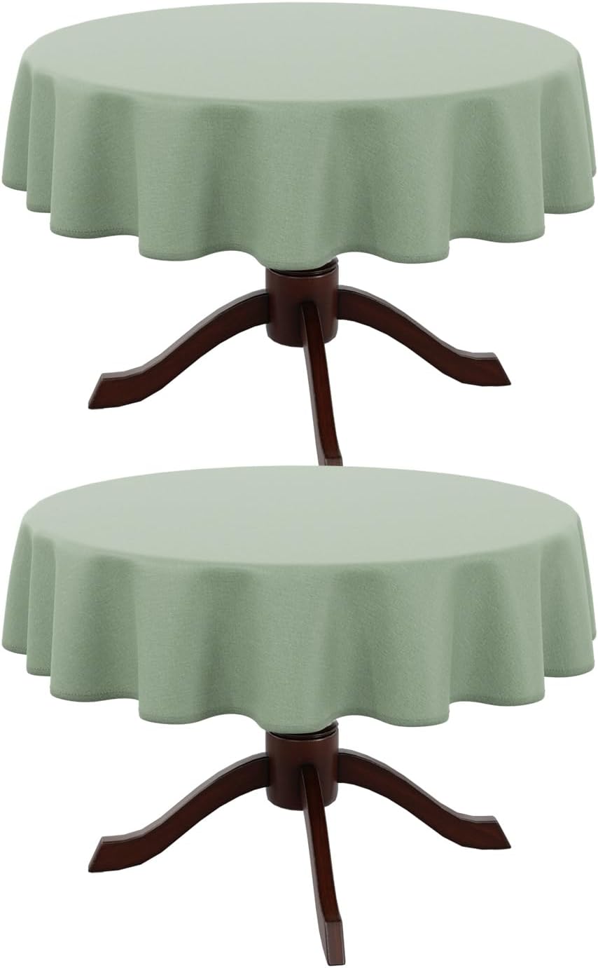 Rectangle Waterproof Textured Polyester Tablecloth