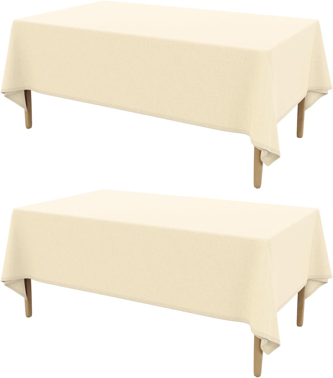 Rectangle Waterproof Textured Polyester Tablecloth