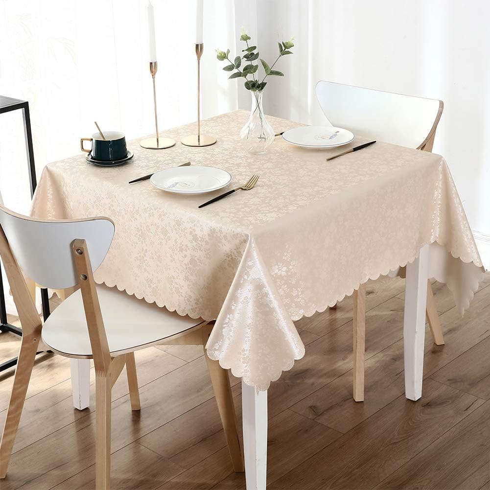 Rectangle Waterproof Heavy Duty Vinyl Tablecloth