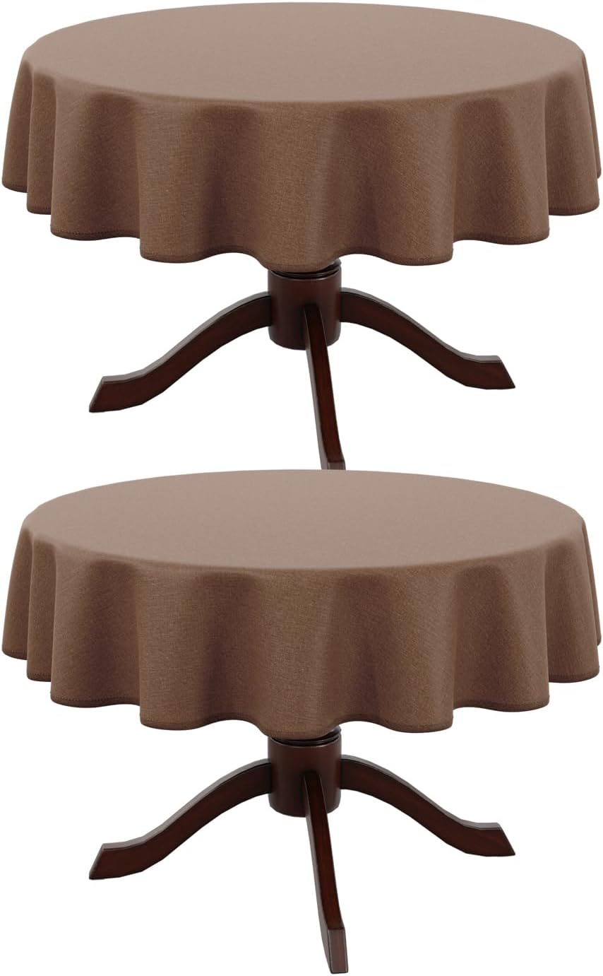 Rectangle Waterproof Textured Polyester Tablecloth