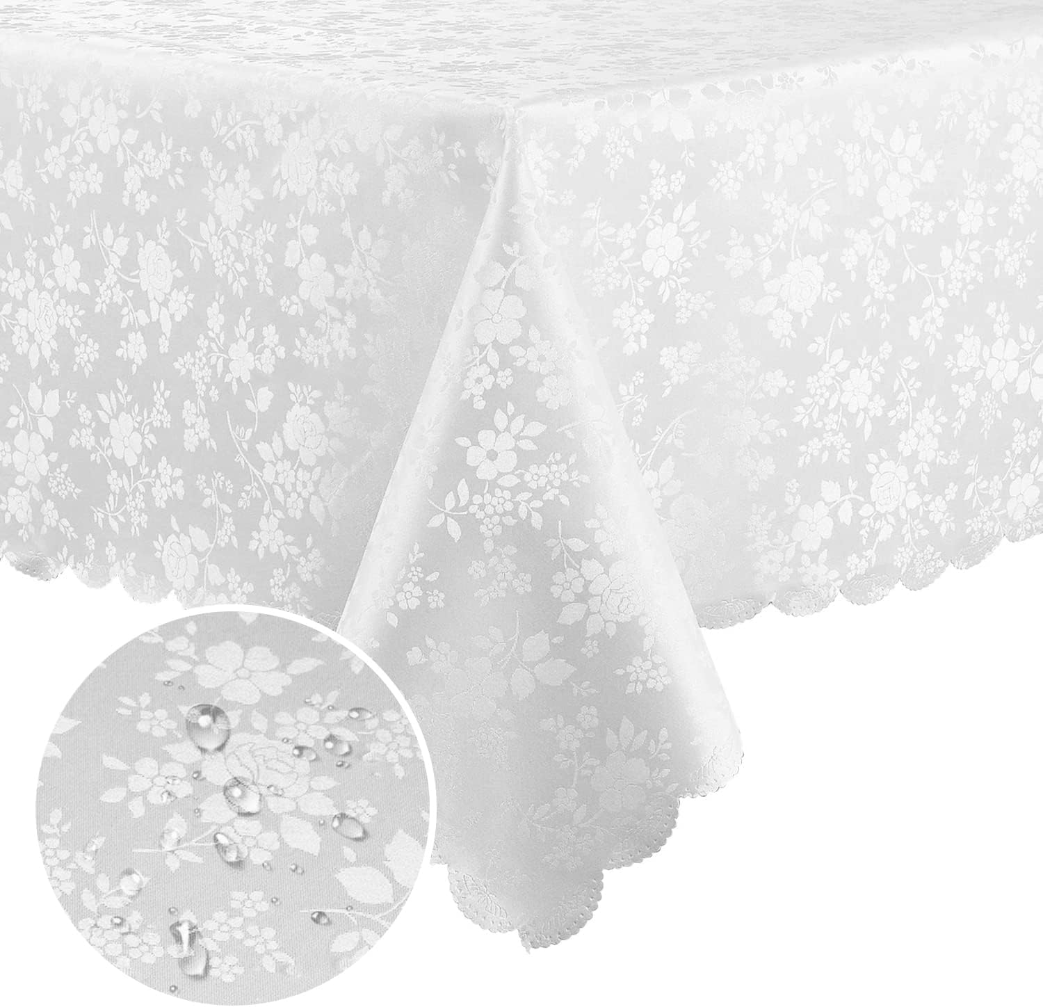 Rectangle Waterproof Heavy Duty Vinyl Tablecloth