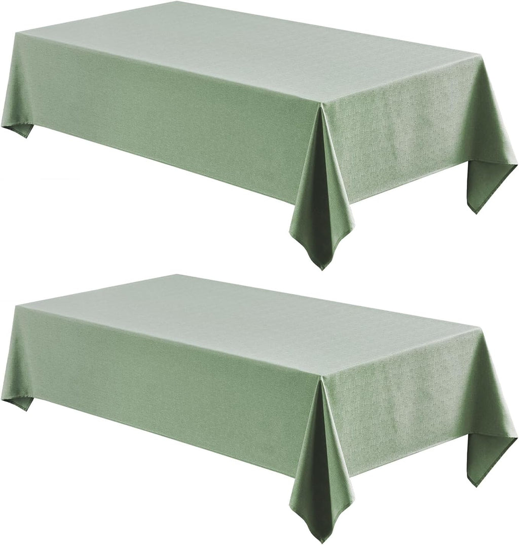 Waterproof Linen Textured Tablecloth
