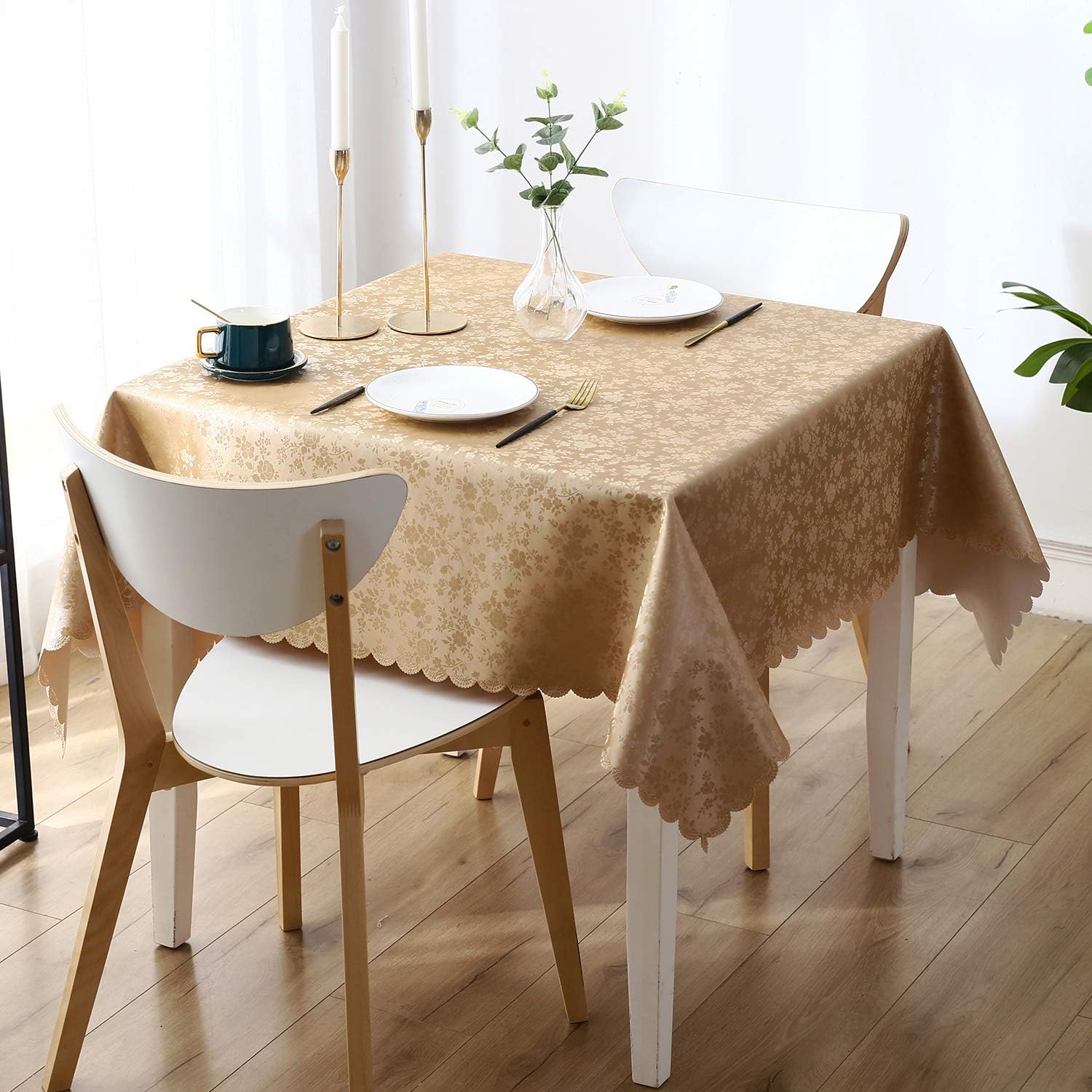Rectangle Waterproof Heavy Duty Vinyl Tablecloth
