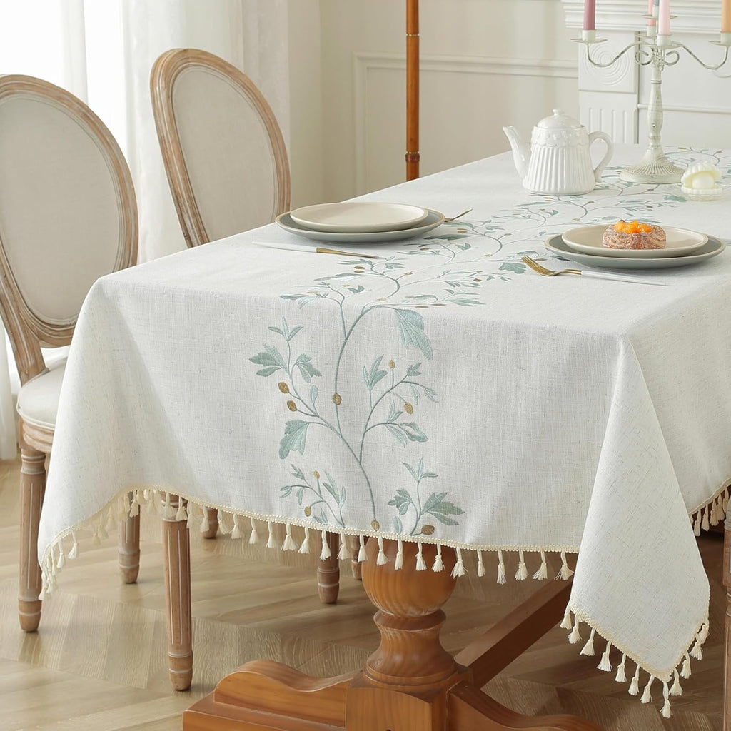 Waterproof Cotton Linen Outdoor Tablecloth