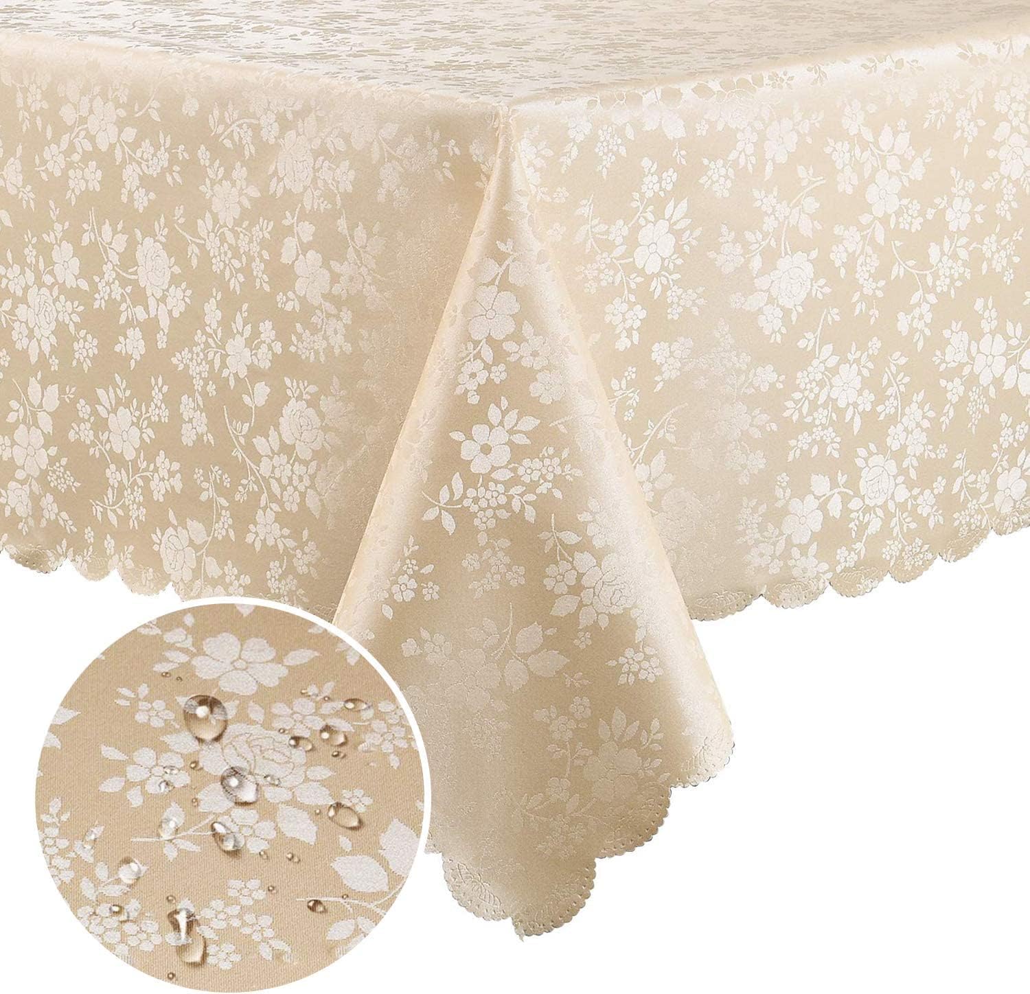 Rectangle Waterproof Heavy Duty Vinyl Tablecloth