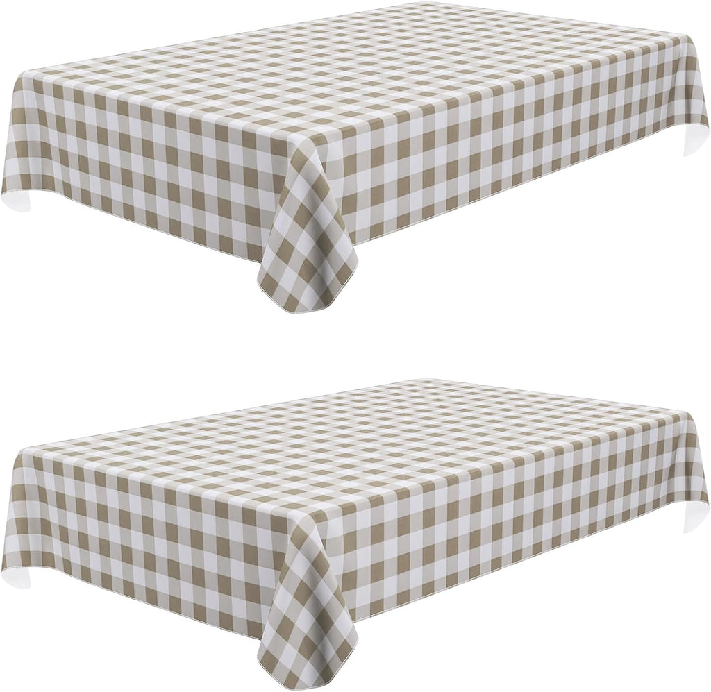 Waterproof Vinyl Tablecloth with Flannel Backing