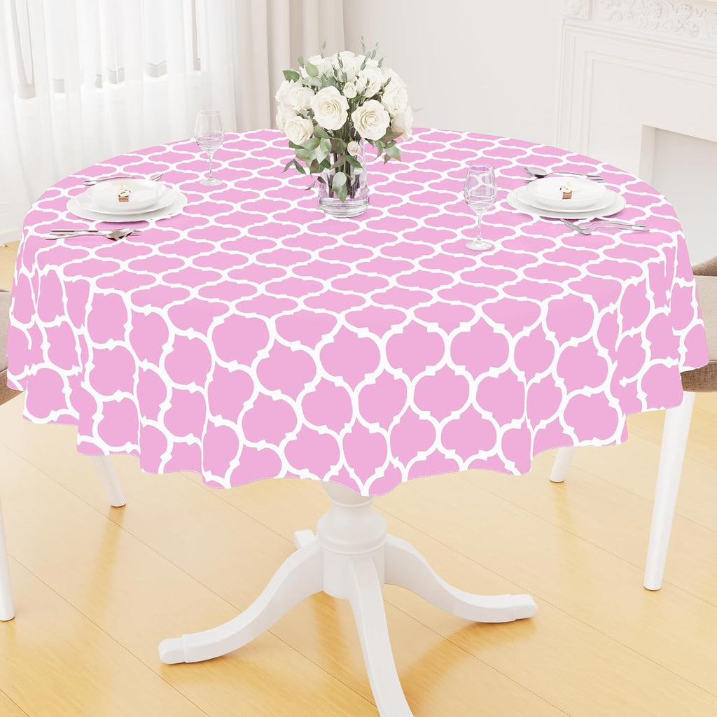Rectangle Waterproof Vinyl Tablecloth with Flannel Backing