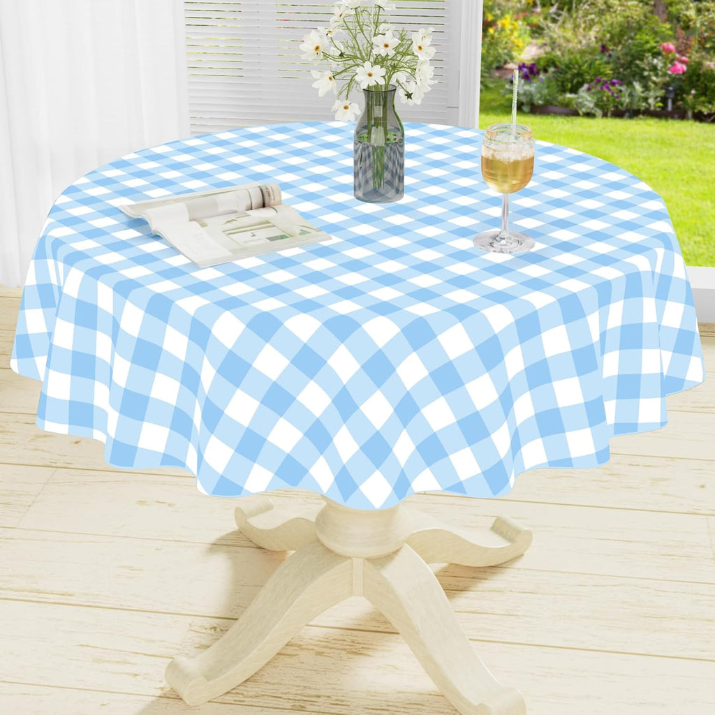 Waterproof Vinyl Tablecloth with Flannel Backing