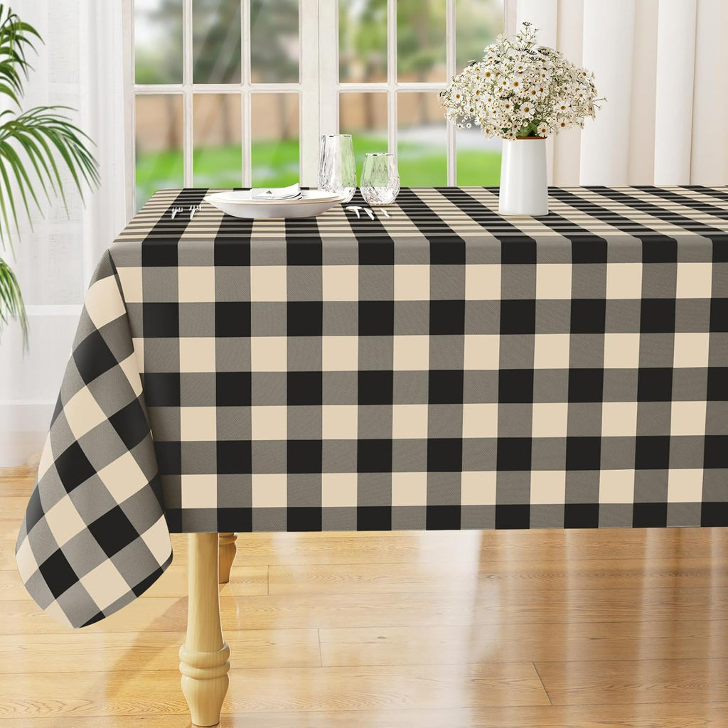 Waterproof Vinyl Tablecloth with Flannel Backing