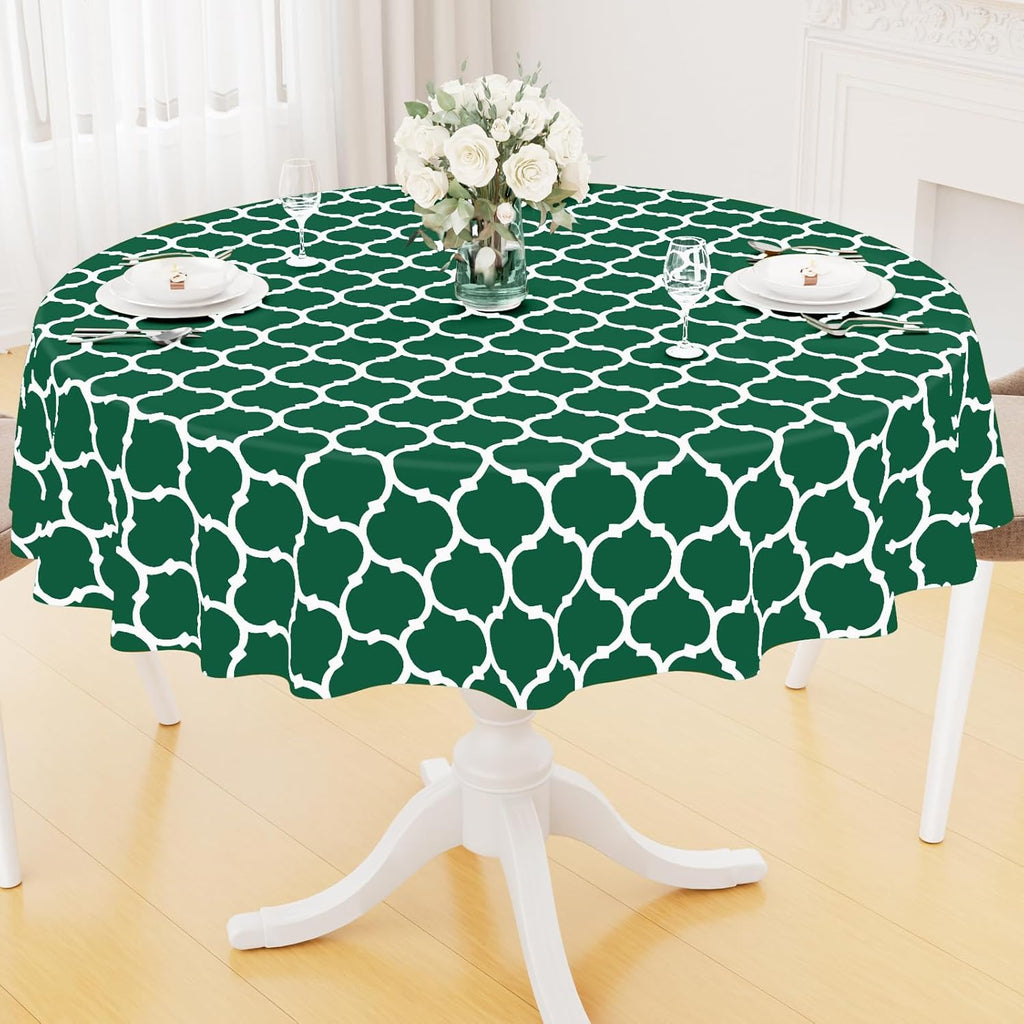Rectangle Waterproof Vinyl Tablecloth with Flannel Backing