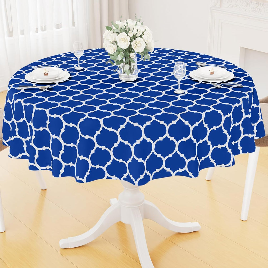 Rectangle Waterproof Vinyl Tablecloth with Flannel Backing