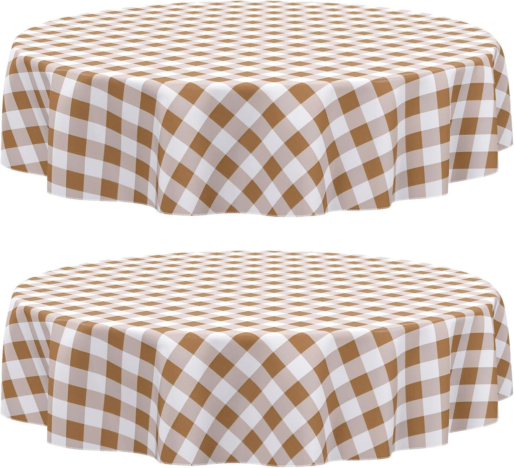 Waterproof Vinyl Tablecloth with Flannel Backing