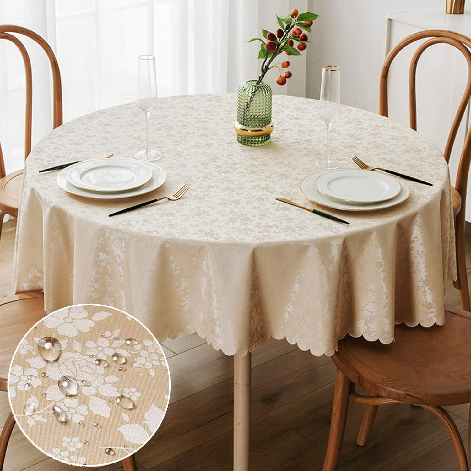 Rectangle Waterproof Heavy Duty Vinyl Tablecloth