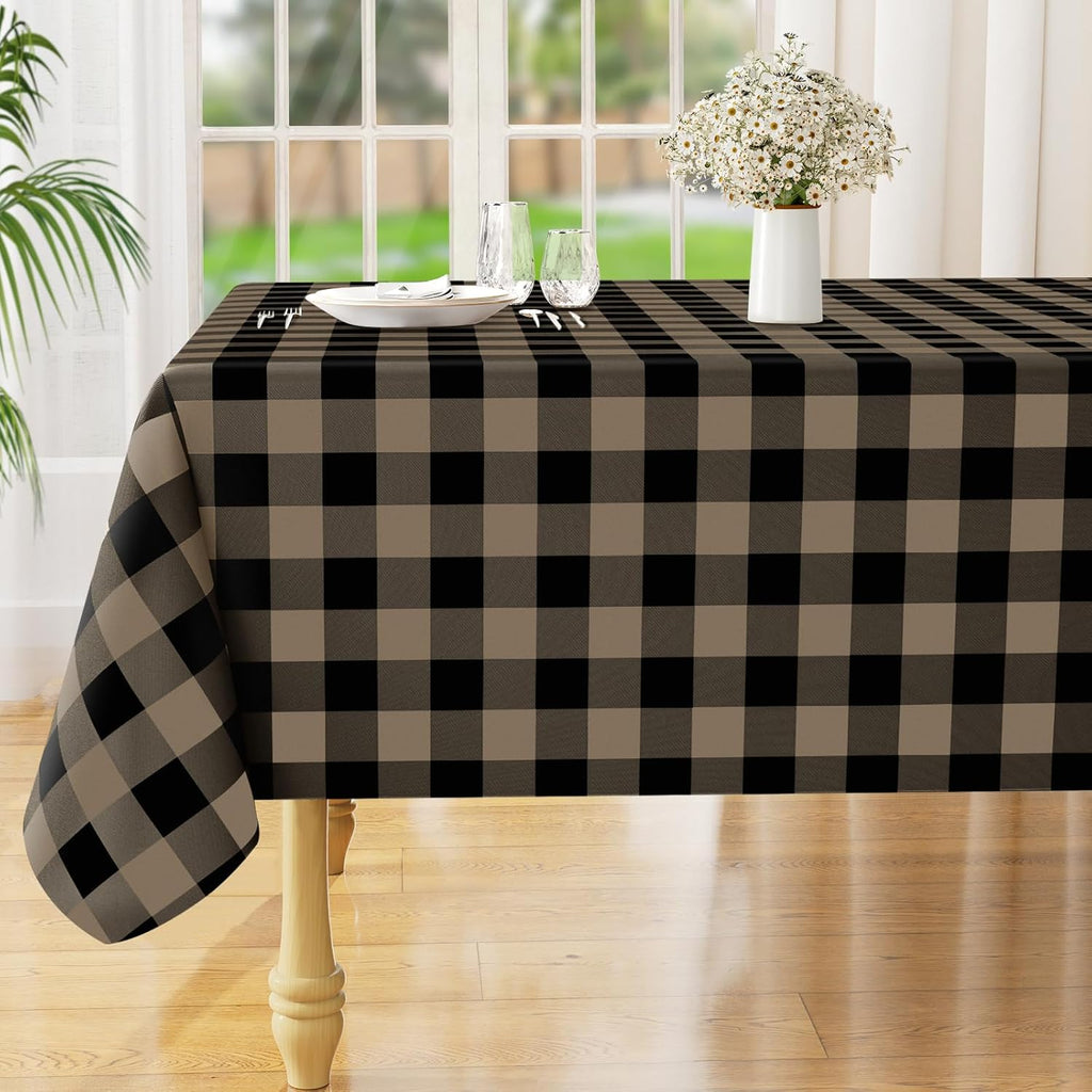Waterproof Vinyl Tablecloth with Flannel Backing