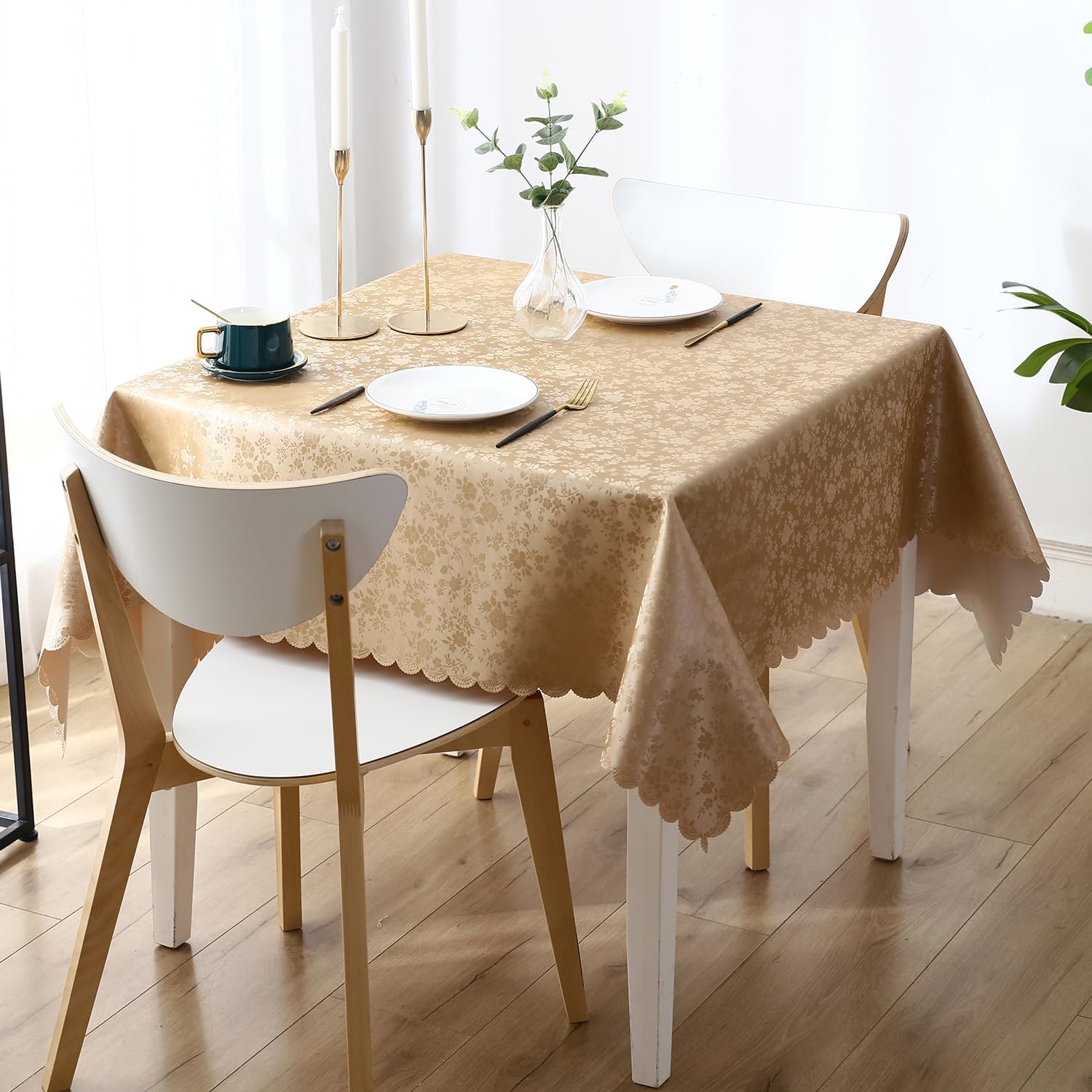 Rectangle Waterproof Heavy Duty Vinyl Tablecloth