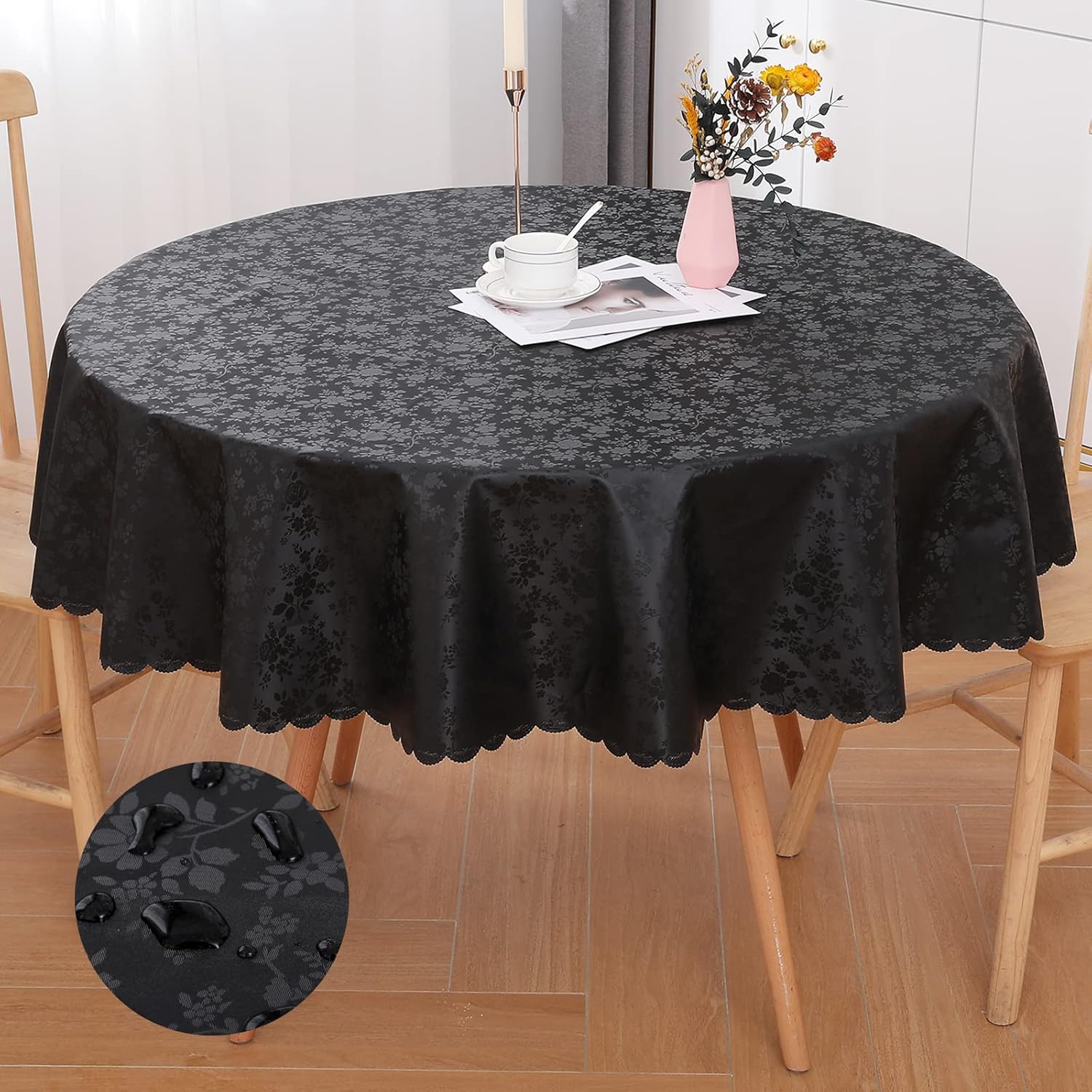 Rectangle Waterproof Heavy Duty Vinyl Tablecloth