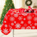 Rectangle Waterproof Vinyl Tablecloth with Flannel Backing