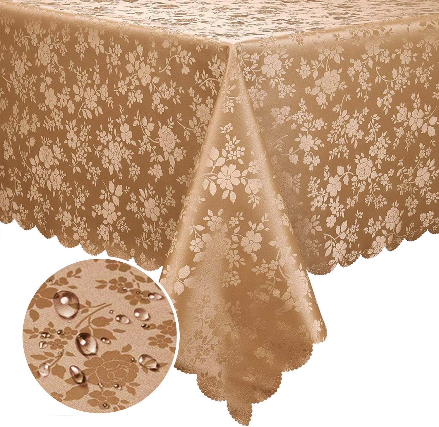 Rectangle Waterproof Heavy Duty Vinyl Tablecloth