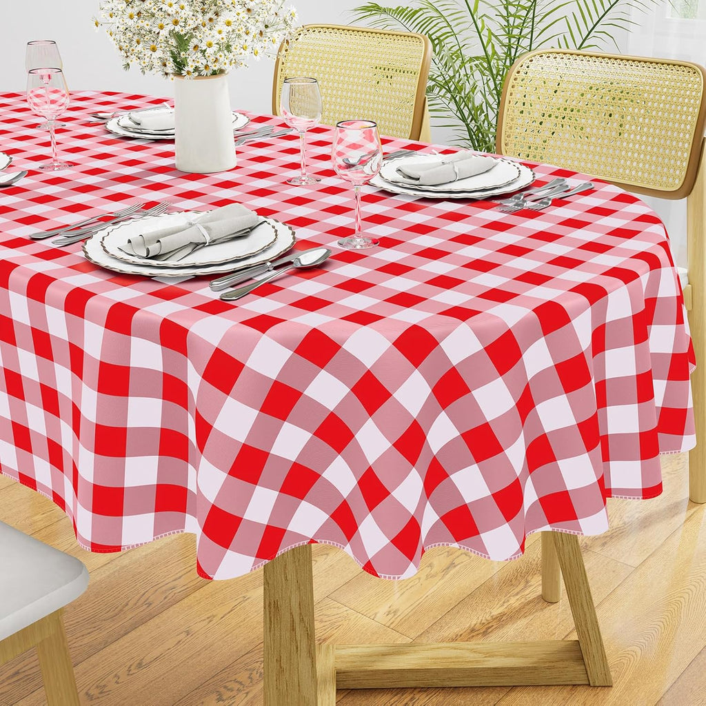 Waterproof Vinyl Tablecloth with Flannel Backing