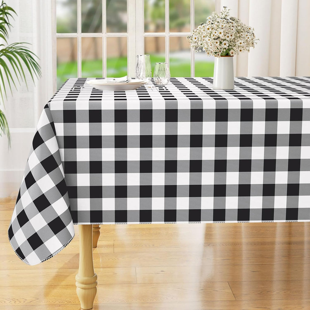 Waterproof Vinyl Tablecloth with Flannel Backing