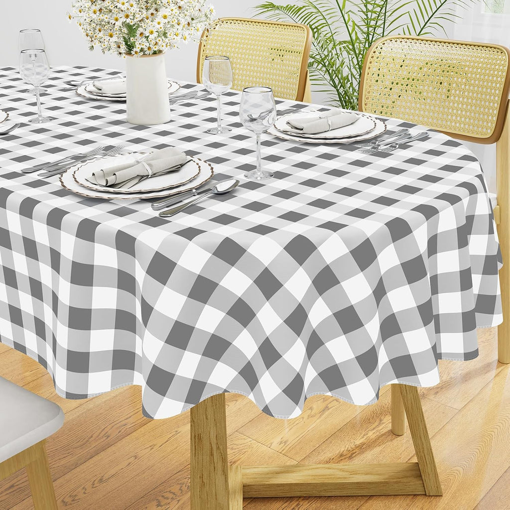 Waterproof Vinyl Tablecloth with Flannel Backing