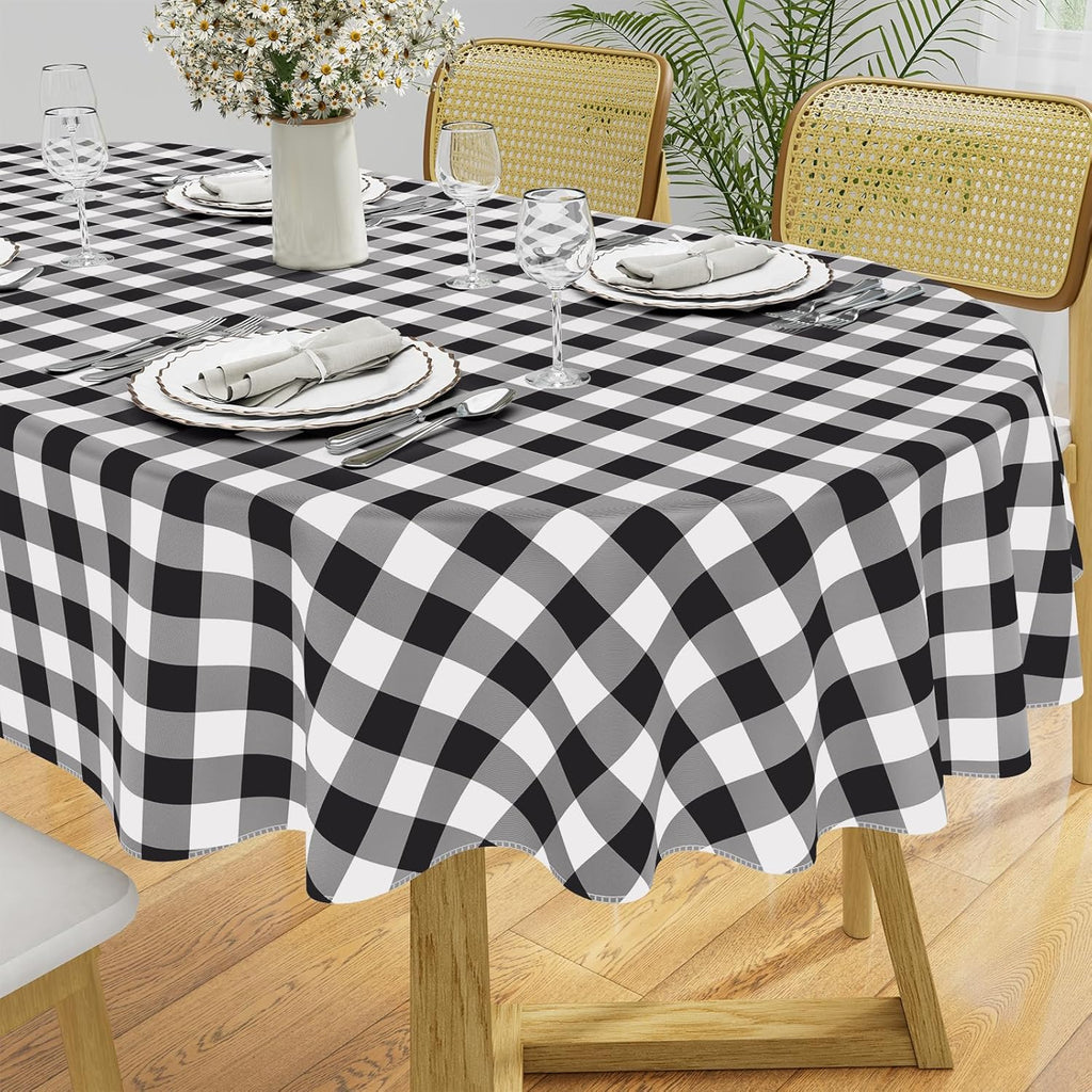 Waterproof Vinyl Tablecloth with Flannel Backing