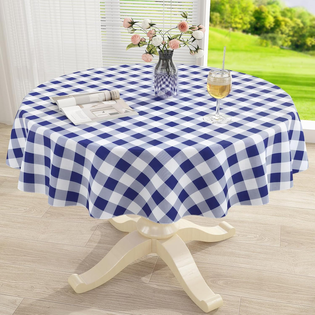 Waterproof Vinyl Tablecloth with Flannel Backing