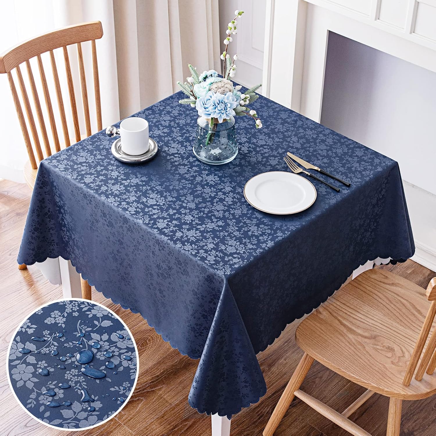 Rectangle Waterproof Heavy Duty Vinyl Tablecloth