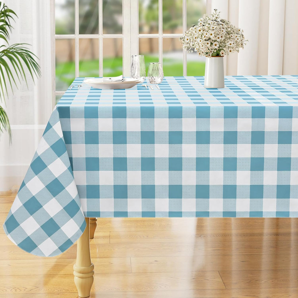 Waterproof Vinyl Tablecloth with Flannel Backing