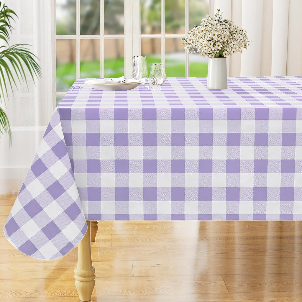 Waterproof Vinyl Tablecloth with Flannel Backing