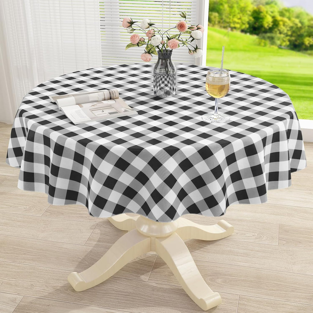 Waterproof Vinyl Tablecloth with Flannel Backing