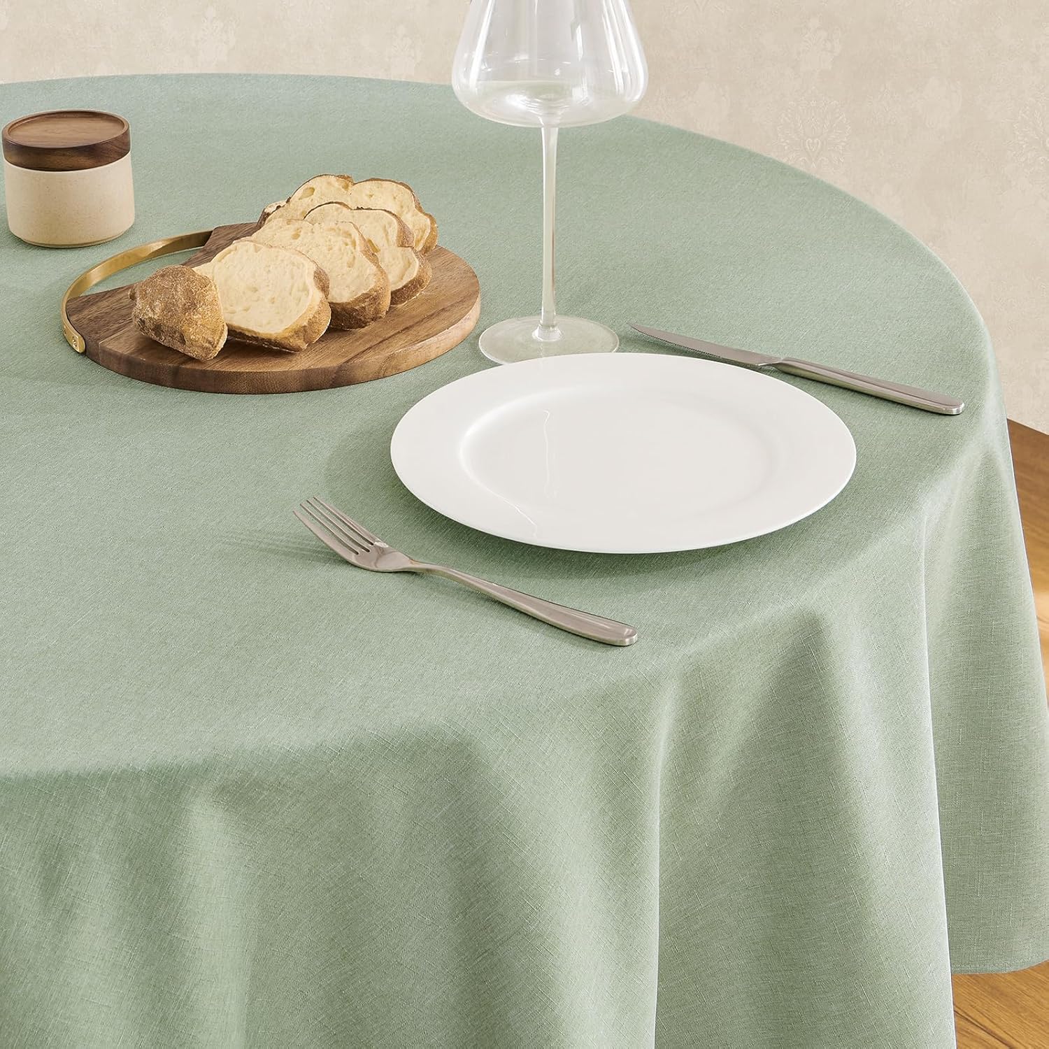 Waterproof Linen Textured Tablecloth