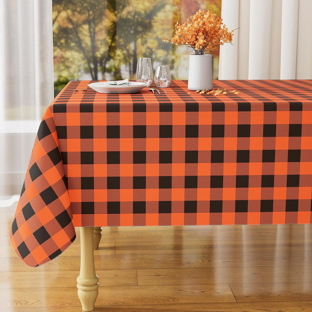 Waterproof Vinyl Tablecloth with Flannel Backing