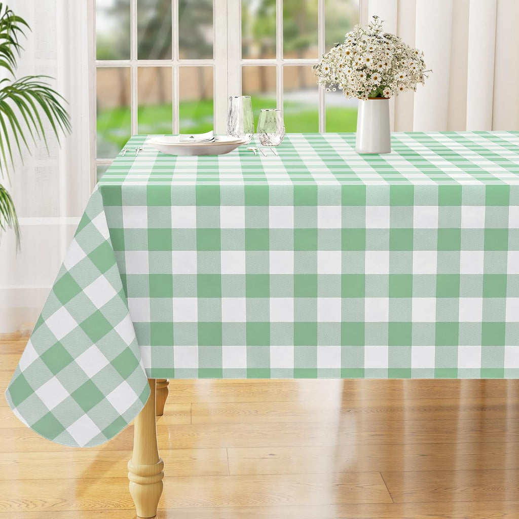 Waterproof Vinyl Tablecloth with Flannel Backing