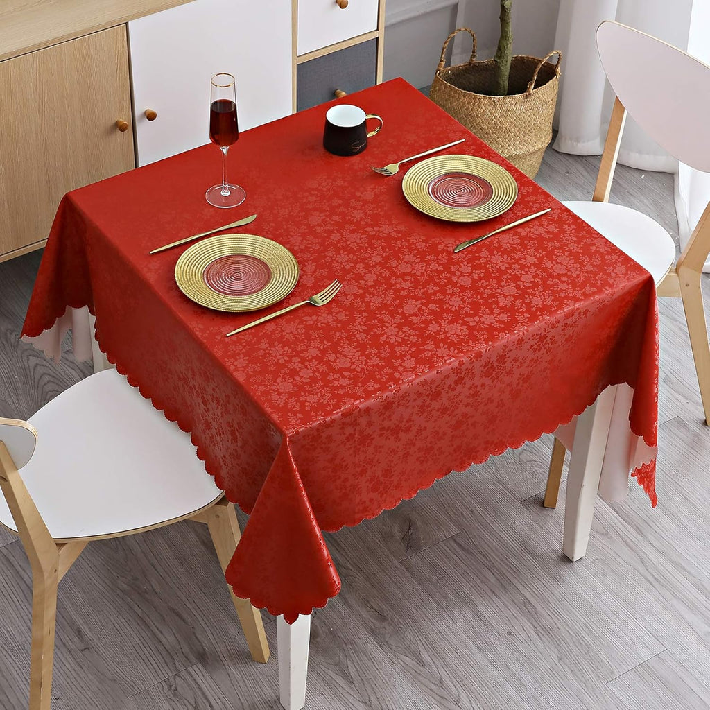 Rectangle Waterproof Heavy Duty Vinyl Tablecloth
