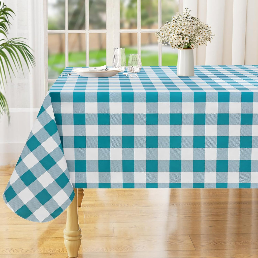 Waterproof Vinyl Tablecloth with Flannel Backing