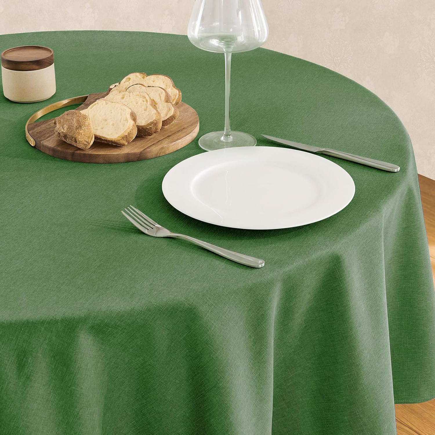 Waterproof Linen Textured Tablecloth