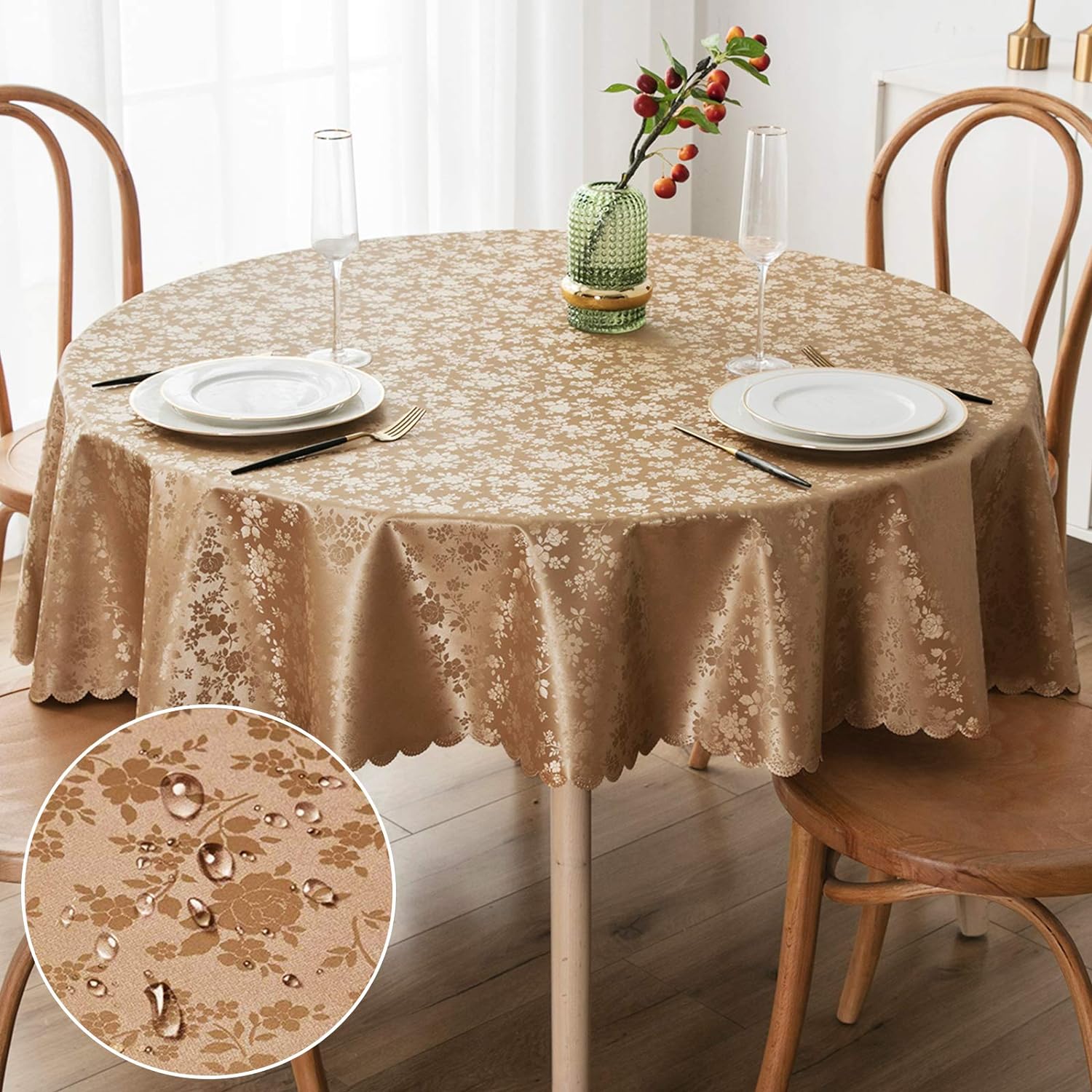 Rectangle Waterproof Heavy Duty Vinyl Tablecloth
