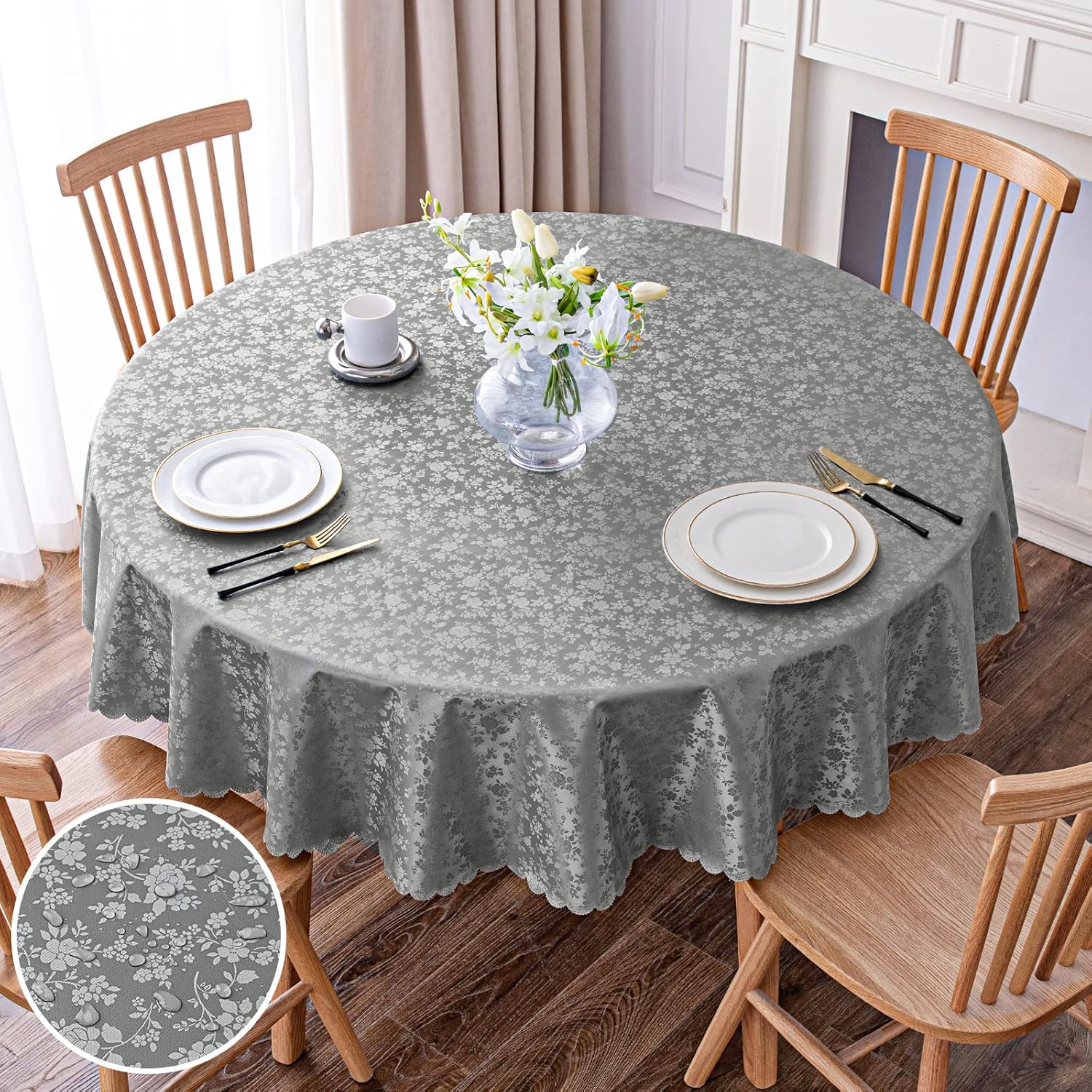 Rectangle Waterproof Heavy Duty Vinyl Tablecloth
