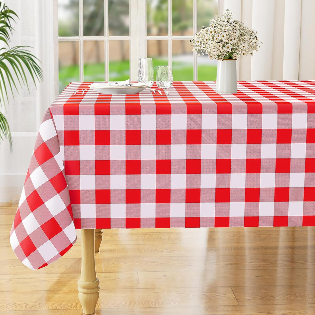 Waterproof Vinyl Tablecloth with Flannel Backing