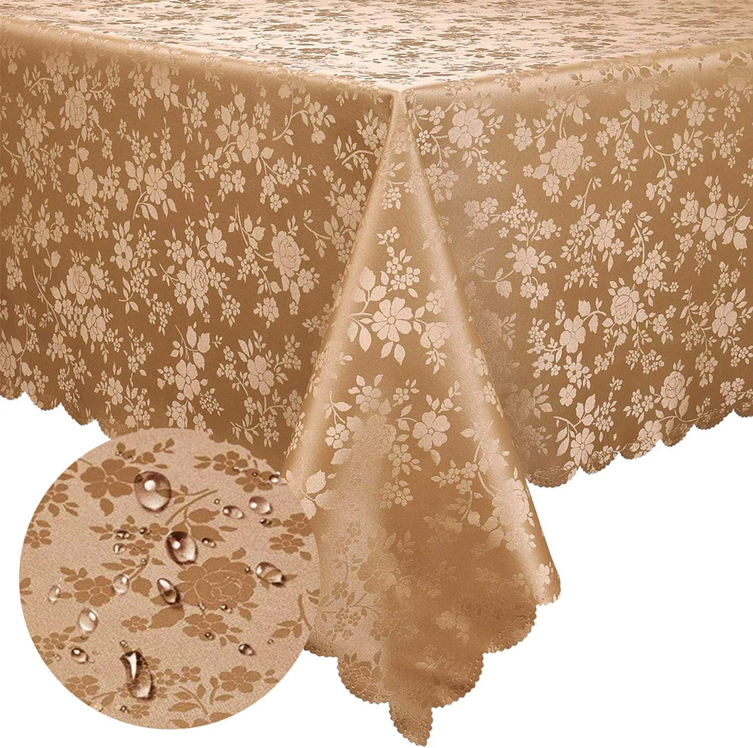 Rectangle Waterproof Heavy Duty Vinyl Tablecloth