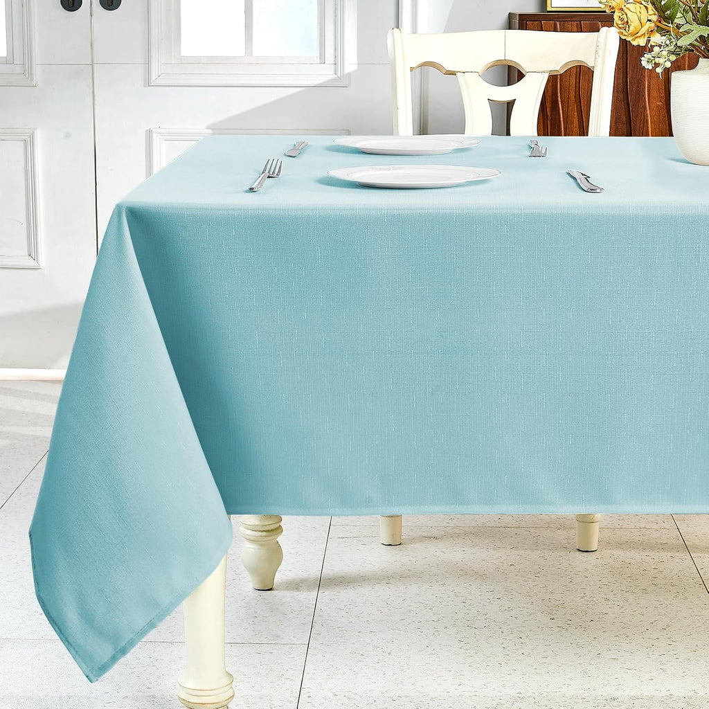 Sage Green Waterproof Linen Tablecloth