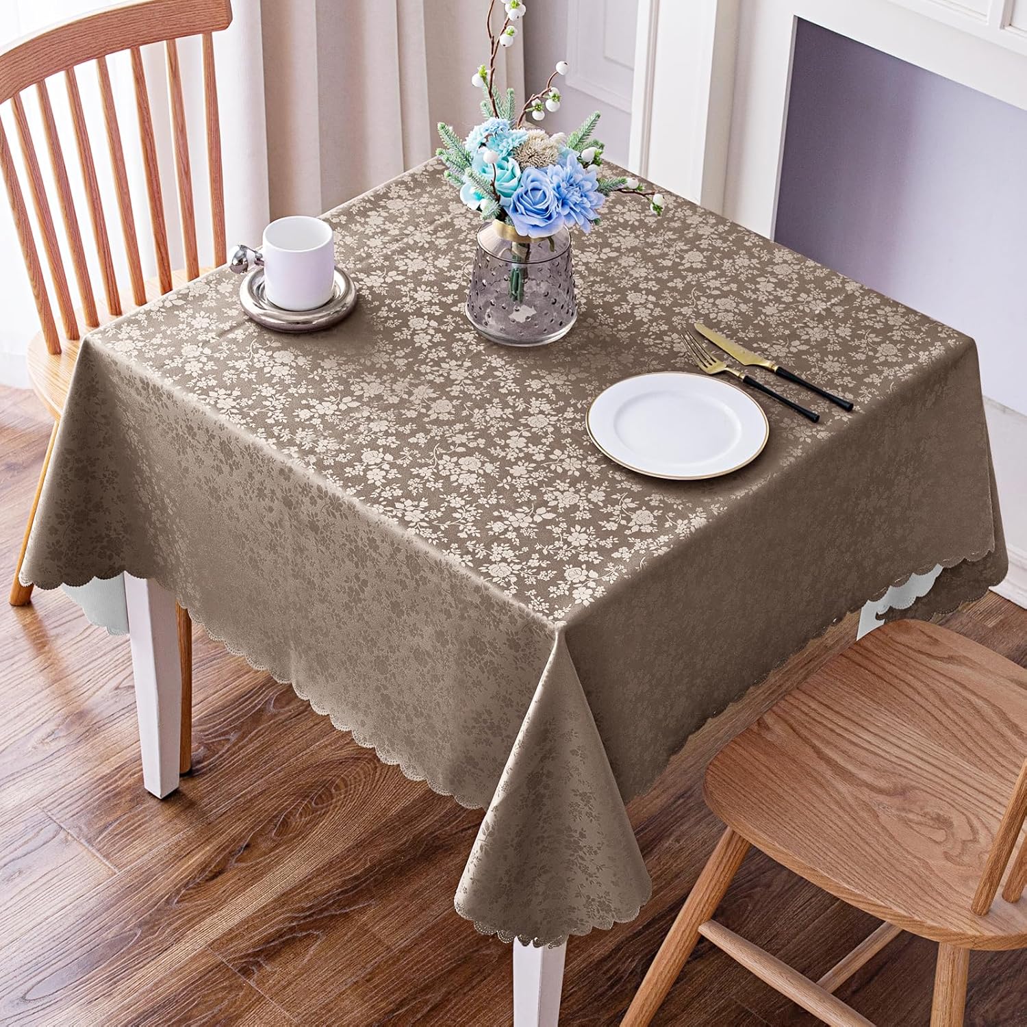 Rectangle Waterproof Heavy Duty Vinyl Tablecloth