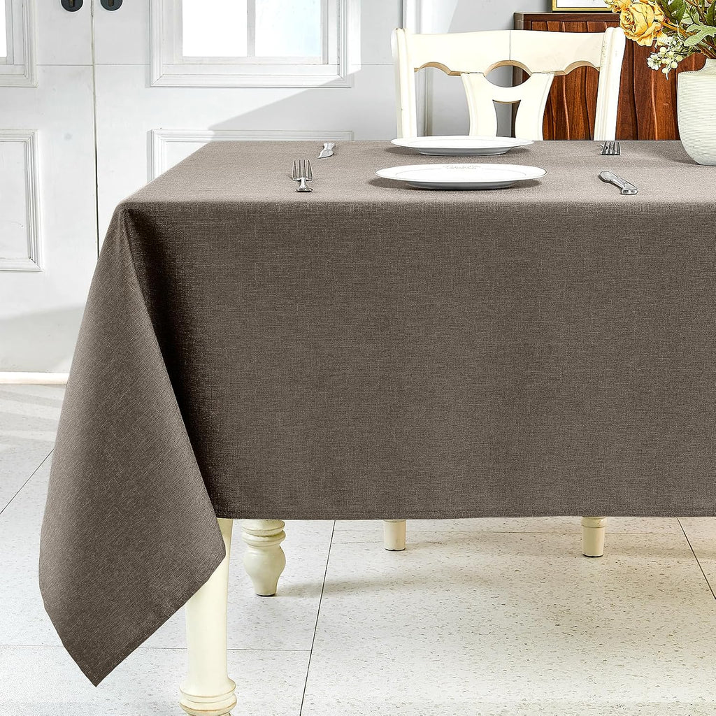 Sage Green Waterproof Linen Tablecloth