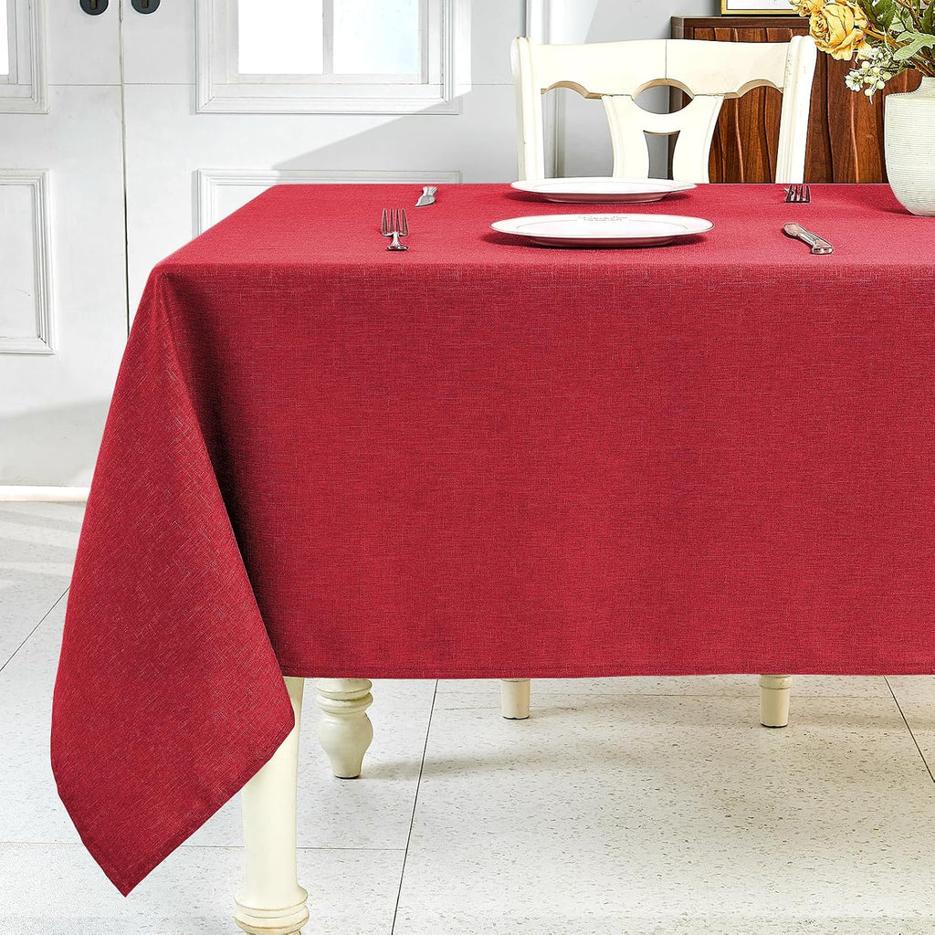 Sage Green Waterproof Linen Tablecloth